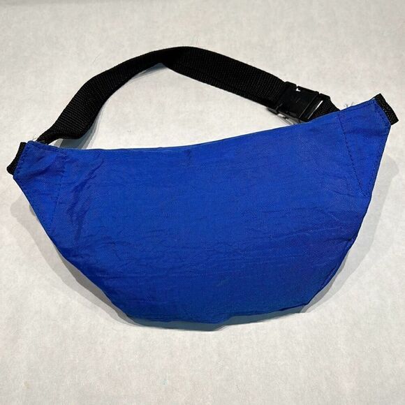 Vtg Gitano Sport Collection Belly Bag 80s 90s Fanny Waist Pack Blue Large Zip Po - Picture 4 of 6